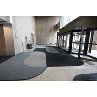 Supreme Knob Entrance Matting, Wiper/Scraper, 3-1/2' x 6' x 7/16", Charcoal We Share Industrial Supply