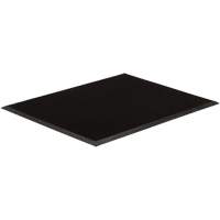 Tapis dentr&eacute;e Gritstop Fingermat, Caoutchouc, Grattoir Type, Motif Style pointe de doigt, 3' x 6', Noir We Share Industrial Supply