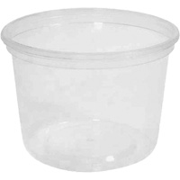 Contenant &agrave; charcuterie transparent sans couvercle MicroGourmet 16 oz, Plastique, Ronde We Share Industrial Supply