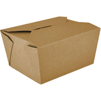 Contenants pour aliments &agrave; emporter Kraft, Ondul&eacute;, Rectangulaire We Share Industrial Supply