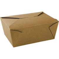 Contenants pour aliments &agrave; emporter Kraft, Ondul&eacute;, Rectangulaire We Share Industrial Supply