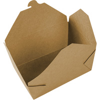 Contenants pour aliments &agrave; emporter Kraft, Ondul&eacute;, Rectangulaire We Share Industrial Supply