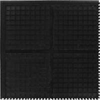 Tuile de centre modulaire Hog Heaven III Comfort, Ondul&eacute;, 3' x 3' x 3/4", Noir, Nitrile We Share Industrial Supply