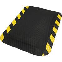 Tapis Hog Heaven, Losange, 2' x 3' x 5/8", Noir/Jaune, Nitrile We Share Industrial Supply