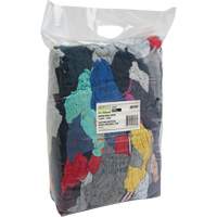 Chiffons fabriqu&eacute;s &agrave; partir de mat&eacute;riaux recycl&eacute;s, Coton, M&eacute;lange de couleurs, 10 lb We Share Industrial Supply
