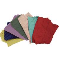 Recycled Material Wiping Rags, Fleece, Mix Colours, 25 lbs. We Share Industrial Supply