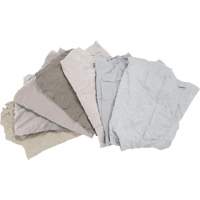 Chiffons fabriqu&eacute;s &agrave; partir de mat&eacute;riaux recycl&eacute;s, Coton, Blanc, 25 lb We Share Industrial Supply
