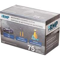 Washable Cleaning Cloths, Microfibre, White We Share Industrial Supply