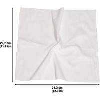Washable Cleaning Cloths, Microfibre, White We Share Industrial Supply