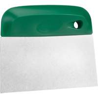 Flexible Stainless Steel Dough Cutter/Scraper, Green, 4-1/2" W x 5-3/4" L We Share Industrial Supply