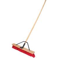 Balai-brosse &agrave; manche renforc&eacute;, 24", Moyen, Soies PVC We Share Industrial Supply