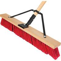 Balai-brosse &agrave; manche renforc&eacute;, 24", Moyen, Soies PVC We Share Industrial Supply