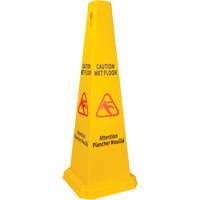 Wet Floor Safety Cone, Bilingual with Pictogram We Share Industrial Supply