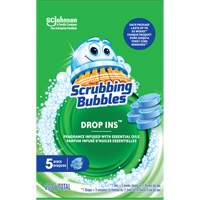 Pastilles nettoyantes pour toilettes Scrubbing Bubbles Drop-Ins, 200 g, Tampon We Share Industrial Supply