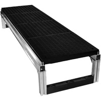 Trousse de plateforme de travail modulaire en aluminium lisse FOUNDATION, 18" la x 72" pr, Capacit&eacute; de 400 lb, Enti&egrave;rement soud&eacute; We Share Industrial Supply