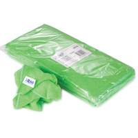 Chiffon de d&eacute;poussi&eacute;rage et nettoyage, Microfibre, Vert We Share Industrial Supply