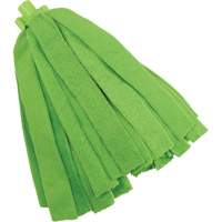 Socket Mop, Green, Microfibre, Cut Style We Share Industrial Supply