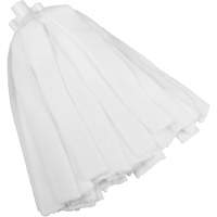 Socket Mop, White, Microfibre, Cut Style We Share Industrial Supply