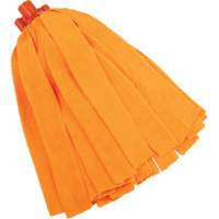 Socket Mop, Orange, Microfibre, Cut Style We Share Industrial Supply