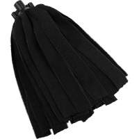 Socket Mop, Black, Microfibre, Cut Style We Share Industrial Supply