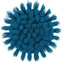 Brosse ronde HyDrive pour perceuse, Soies Tr&egrave;s ferme, Longueur de 3-1/10", Bleu We Share Industrial Supply