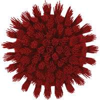 Brosse ronde HyDrive pour perceuse, Soies Tr&egrave;s ferme, Longueur de 3-1/10", Rouge We Share Industrial Supply