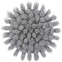 Brosse ronde HyDrive pour perceuse, Soies Tr&egrave;s ferme, Longueur de 3-1/10", Blanc We Share Industrial Supply