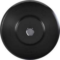 Brosse ronde HyDrive pour perceuse, Soies Tr&egrave;s ferme, Longueur de 3-1/10", Noir We Share Industrial Supply