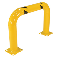 Garde-corps &agrave; profil &eacute;lev&eacute; pour machines, 3' la x 2' h, Jaune We Share Industrial Supply
