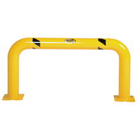 Garde-corps &agrave; profil &eacute;lev&eacute; pour machines, 4' la x 2' h, Jaune We Share Industrial Supply