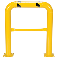 Garde-corps &agrave; profil &eacute;lev&eacute; pour machines, 3' la x 3,5' h, Jaune We Share Industrial Supply