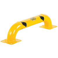 Garde-corps &agrave; profil bas pour rayonnages, 3' la x 0,75' h, Jaune We Share Industrial Supply