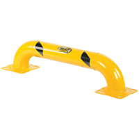 Garde-corps &agrave; profil bas pour rayonnages, 3' la x 0,75' h, Jaune We Share Industrial Supply