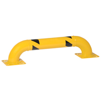 Garde-corps &agrave; profil bas pour rayonnages, 3' la x 0,75' h, Jaune We Share Industrial Supply