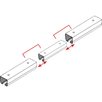 &eacute;clisse pour rail de roulement de mur-rideau We Share Industrial Supply