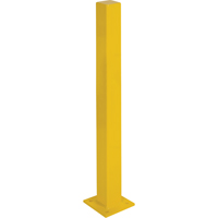 Butoirs robustes, Acier, 48" h x 4" la, Jaune We Share Industrial Supply