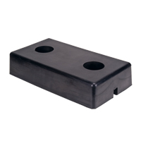 Molded Dock Bumpers, Rubber, 18" W x 4" D x 10" H We Share Industrial Supply
