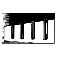 D&eacute;fenses de quai en caoutchouc refoul&eacute;, Caoutchouc, 4-1/2" la x 12" lo x 3-3/4" p We Share Industrial Supply
