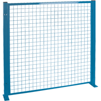 Perimeter Guards - Mesh Style, 4' H x 4' W, Blue We Share Industrial Supply