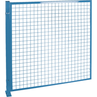 Perimeter Guards - Mesh Style, 4' H x 4' W, Blue We Share Industrial Supply