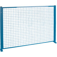 Perimeter Guards - Mesh Style, 4' H x 8' W, Blue We Share Industrial Supply