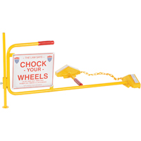 Single Rail Chock With Flag Rail Combo We Share Industrial Supply