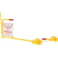 Single Rail Chock With Flag Rail Combo We Share Industrial Supply