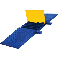 Yellow Jacket&reg; Heavy Duty ADA/DDA Cable Protector, 5 Channels, 18" L x 50" W x 1.875" H We Share Industrial Supply