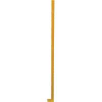 Poteau de protection de coin p&eacute;rim&eacute;trique ajustable, 4" la x 72" h, Jaune We Share Industrial Supply