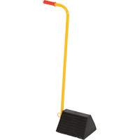 Ergo Handle Wheel Chock, 9-1/4" x 8" x 6", Black We Share Industrial Supply
