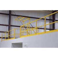 Barri&egrave;re de s&eacute;curit&eacute; pour mezzanine, 68-1/2" lo x 42" ha, 80-1/16" &eacute;lev&eacute;e, Jaune We Share Industrial Supply