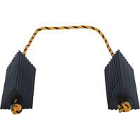 Airline Wheel Chock, 5" x 10" x 4-1/2", Black We Share Industrial Supply