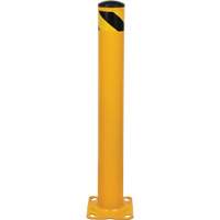 Bollard, Steel, 36" H x 4-1/2" W, Yellow We Share Industrial Supply