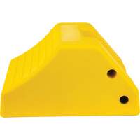 Cale de roue robustes, Ur&eacute;thane, Jaune, 15-1/2" la x 17-7/10" p x 10" h We Share Industrial Supply